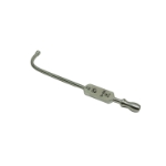 Killian Antrum Cannula, Long Curve, 4mm Diameter, Front Opening, Bulbous Tip, Overall Length 5" (130mm) 