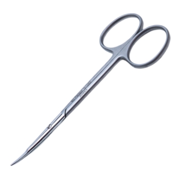 Kilner Scissors Curved Blunt Flattened Tips, Overall Length 4-1/2" (115mm) 