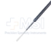 Kimura Platinum Spatula, 4mm Wide x 17.5mm Flat Platinum Spatula, 34mm Shaft, Serrated Flat Handle, Polished Finish, Overall Length 5-3/4" (145mm) - 5-2102