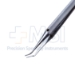 Kirby Corneoscleral Forceps, Round Knurled Handle, Polished Finish, 1mm x 2mm Teeth, Cross Serrated, 5mm 60 Degrees Angled Platform, Overall Length 4-1/4" (107mm) - 5-2427