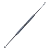 Kirby Expressor Hook Loop, 5mm Wide x 10mm Long Loop, 10mm Wide Muscle/Expressor Hook, Round Knurled Handle, Polished Finish, Overall Length 6-1/8" (115mm) 164116,May-49,K3-4105,E1238