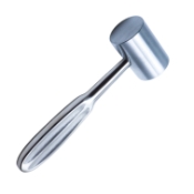 Kirk Mallet, Brass Filled Mallet, 1lb 9.8oz, Diameter 1.574" (40mm), Overall Length 7-5/8" (194mm) 