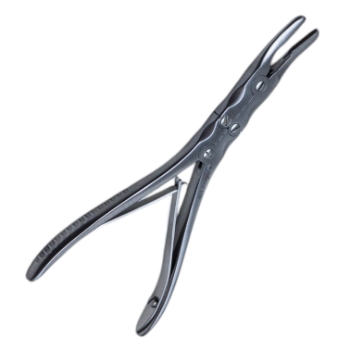 Kleinert-Kutz Synovectomy Rongeur, Slightly Curved, Delicate, 3mm x 16mm Bite, Double Action, Overall Length 6" (152mm) 