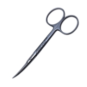 Knapp Iris Scissors, Curved , Sharp Tips, 30mm Mid-Screw To Tip, Overall Length 4" (100mm) 