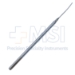 Knolle Lens Nucleus Spatula, Anterior Chamberga, Flat Curved 1mm Spatula Blade, 30mm Long, Marks 7mm, 6mm, 5mm From Tip, Round Knurled Handle, Polished Finish, Overall Length 4-7/8" (123mm) - 5-1818