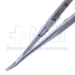 Knolle Needle Holder, Fine, 10mm Gently Curved Jaws, Serrated Flat Handle, With Lock, Polished Finish, Overall Length 5-3/4" (144mm) - 5-4964