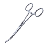 Kocher Forceps, Curved, 1 x 2 Teeth, Overall Length 5-1/2" (140mm) 