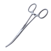 Kocher Forceps, Curved, 1 x 2 Teeth, Overall Length 5-1/2" (140mm) 