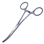 Kocher Forceps, Curved, Overall Length 5-1/2" (140mm) 