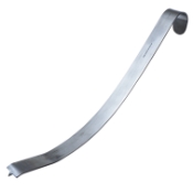 Koebel Glenoid Lever, Curved, Double Ended, 15mm Wide, 2 Sharp Pointed Teeth, 26mm Wide U Shaped Hook, Overall Length 11-3/4" (300mm) 