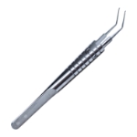 Kraff Utrata Forceps, 11mm Bend To Tip, Round Handle 