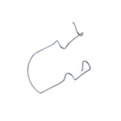 Kratz Barraquer Lid Speculum, Open 14mm Rounded Blades, 18mm Spread, Angled, Dull Finish, Temporal Approach, Overall Length 1-5/8" (41mm) 