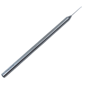 Kuglen Iris Hook Lens Manipulator, Straight Shaft, 0.5mm "K" Hook, Smooth Flat Handle, Dull Finish, Overall Length 4-3/4" (119mm) E0567,3224E,E0567