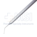 Kuglen Iris Hook, Angled, Push-Pull Model, 1mm Tip, 10mm From Bend to Tip, Smooth Flat Handle, Overall Length 4-5/8" (118mm) - 11-4-6631