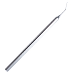 Kuglen Iris Hook, Angled, Push-Pull Model, 1mm Tip, 10mm From Bend to Tip, Smooth Flat Handle, Overall Length 4-5/8" (118mm) 1728271,11/4/6631,K3-5520