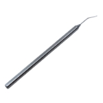 Kuglen Iris Hook Lens Manipulator, Angled Shaft, 0.5mm "K" Hook, Smooth Flat Handle, Dull Finish, Overall Length 4-5/8" (117mm) 