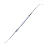 Kuhn Bolenger Frontal Ostium Seeker, Double Ended, Curved Shafts, One Ball End Angled 90 Degrees, Other Ball End Not Angled, Round Handle, Overall Length 7-5/8" (194mm) 