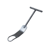 Kujat Humeral Head Retractor, 30mm, T- Handle, Cut Out 25mm Wide x 40mm Long, Notched Bent Tip, Overall Length 8-3/4" (222.3mm) 