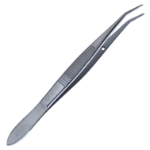 Kurth Cilia Forceps, Angled Jaws, Overall Length 4-1/2" (114mm) 