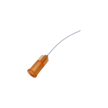 Lacrimal Cannula, Curved, 25ga, 28mm (1-1/8") cannula, sterile