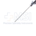 Lacrimal Cannula, Long Open End, 23ga, Polished Finish, Blunt Tip, Straight Shaft Length 1-1/4" (31.7mm), Overall Length 2" (50.8mm) - 5-5511-L
