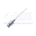 Lacrimal Cannula, Long Open End, 23ga, Polished Finish, Blunt Tip, Straight Shaft Length 1-1/4" (31.7mm), Overall Length 2" (50.8mm) - 5-5511-L
