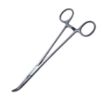 Lahey Gall Duct Forceps, Strong Curve, Horizontal Serrations, Overall Length, 7-1/2" (190mm) 