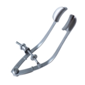 Lancaster Eye Speculum, Solid 16mm Blades, Screw Controlled Locking Mechanism, Spread 38mm, Dull Finish, Overall Length 3" (77mm) 1193369,May-67,K1-5600,08-08114,E4056