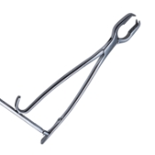 Lane Bone Holding Forceps, Light Model, Straight Jaws, Ratchet, Overall Length 13" (330mm) 