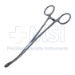 Laufe Uterine Polyp Forceps, Curved, Serrated Loop Tip, Overall Length 8" (203mm) - 616281J