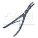 Leksell Rongeur, Double Action, Curved 15 Degrees, 5mm X 16mm Bite, Overall Length 9" (230mm) - D7487