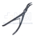 Leksell Rongeur, Double Action, Curved 50 Degrees,  3mm X 13mm Bite, Overall Length 9" (230mm) - D7494
