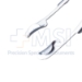 Lester-Burch Eye Speculum, Solid 21mm Curved Blades, Finger Grip Area, Thumb Screw Locking Mechanism, Blade Length 14mm, Spread 36mm, Overall Length 3-1/4" (83mm) - 5-5171