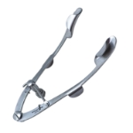 Lester-Burch Eye Speculum, Solid 21mm Curved Blades, Finger Grip Area, Thumb Screw Locking Mechanism, Blade Length 14mm, Spread 36mm, Overall Length 3-1/4" (83mm) 1194830,May-71,K1-5620,E4060
