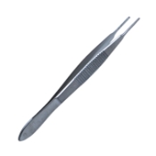 Lester Fixation Forceps, Straight Shafts, Fine 2 x 3 Teeth, Serrated Handle, Polished Finish, Overall Length 3-3/4" (97mm) 316787,May-67,K5-4320,08-01295,E1656