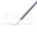 Lester Lens Manipulator, Angled Shaft, 0.2mm Hourglass Shape Tip, Round Knurled Handle, Dull Finish, Overall Length 4-3/8" (112mm) - 5-1682-A