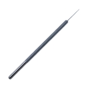 Lester Lens Manipulator, Straight Shaft, 0.2mm Hourglass Shaped Tip, Round Knurled Handle, Overall Length 4-1/2" (115mm) E0571,08-04202,9228E,08-04202,E0571