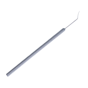 Lewicky Lens Hook, Angled, 10mm Tip To Bend, Round Knurled Handle, Overall Length 5" (127mm) 1629656,11/4/6361,K3-5250,08-04224