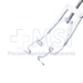 Lieberman Adult Flat K-Wire Style Speculum, Adjustable Mechanism, Kratz-Style Open Wire Blades Angled Downward Towards The Temple, Blade Length 15mm, Working Length 2-1/2" (62mm) - 11-2-6783