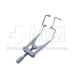 Lieberman Adult Flat K-Wire Style Speculum, Adjustable Mechanism, Kratz-Style Open Wire Blades Angled Downward Towards The Temple, Blade Length 15mm, Working Length 2-1/2" (62mm) - 11-2-6783