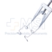 Lieberman Adult K-Wire Speculum, Adjustable Mechanism, Kratz-Style Open Wire Blades Angled Downward Towards The Temple, Blade Length 15mm, Overall Length 3" (76mm) - 11-2-6782