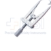 Lieberman Speculum, Adult, Adjustable Mechanism, Kratz Round Style Open Wire Blades, Angled Downward Towards The Temple, Blade Length 15mm, Overall Length 3" (76mm) - 11-2-6782-R