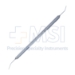 Lieberman Microfinger / Spatula, Left (Use In Left Hand), Double Ended, 10mm Tips To Bend, Longitudinal Grooved Handle, Overall Length 5-1/4" (130mm) - 11-4-3474