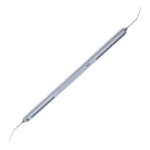 Lieberman Microfinger / Spatula, Double Ended, Right (For Use In Right Hand), Longitudinal Grooved Handle, 10mm Tips To Bends, Overall Length 5-1/4" (130mm) 574836,11/4/3473,K3-2362