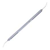 Lieberman Microfinger / Spatula, Double Ended, Right (For Use In Right Hand), Longitudinal Grooved Handle, 10mm Tips To Bends, Overall Length 5-1/4" (130mm) 574836,11/4/3473,K3-2362