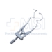 Lieberman Nasal V-Wire Speculum, Adult, Adjustable Mechanism, V-Shaped Style Open Wire Blades, Angled Upward For The Bridge The Nose, Blade Length 14mm, Overall Length 3" (76mm) - 11-2-6786-N