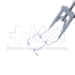 Lieberman Speculum, Angled 45 Degrees, Open 17mm Blades, Adjustable Wire, Adjustable Lid Tension, Thumb Screw Control, Spread 37mm, Overall Length 3-1/8" (81mm) - 5-5176-A