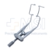 Lieberman Speculum, Angled 45 Degrees, Open 17mm Blades, Adjustable Wire, Adjustable Lid Tension, Thumb Screw Control, Spread 37mm, Overall Length 3-1/8" (81mm) - 5-5176-A