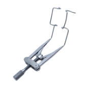 Lieberman Speculum, Angled 45 Degrees, Open 17mm Blades, Adjustable Wire, Adjustable Lid Tension, Thumb Screw Control, Spread 37mm, Overall Length 3-1/8" (81mm) E4065 A,K1-5671,08-08157,7974E,E4065A