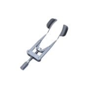 Lieberman Reversible Solid Blade Speculum, Adult, Adjustable Mechanism, Used For Both Temporal Or Nasal Approach, Blade Length 14mm, Overall Length 3" (76mm) 1786708,11/2/6791,K1-5680,08-08148,E4122
